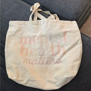 Mental Health Matters Cream Tote Bag